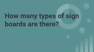 How many types of sign boards are there_