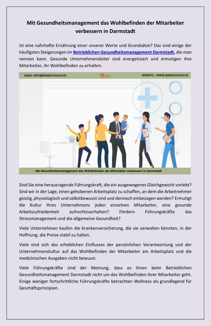 mit gesundheitsmanagement das wohlbefinden