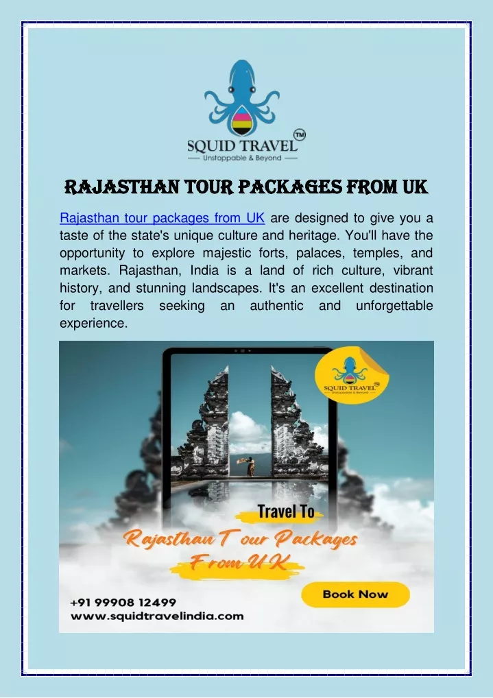 rajasthan tour packages from uk rajasthan tour