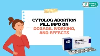 Cytolog Abortion Pill Info on Dosage, Working, and Effects
