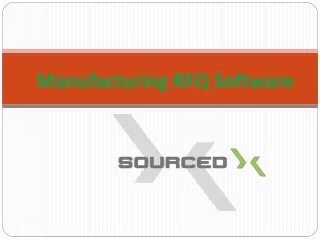 Manufacturing RFQ Software