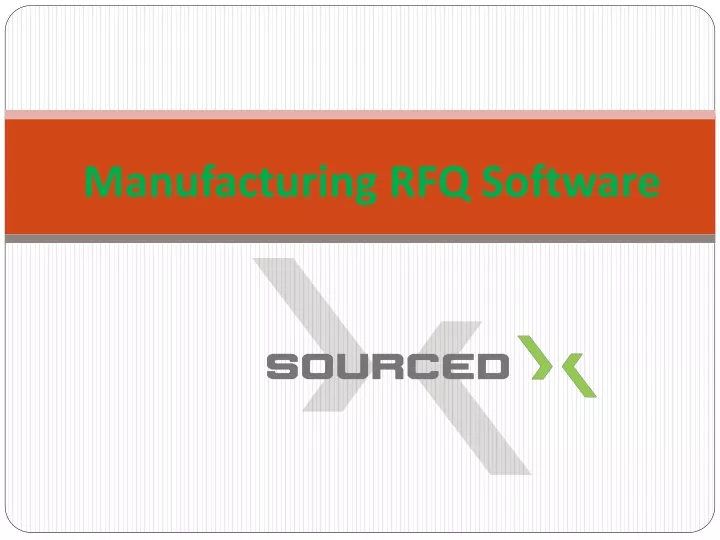 manufacturing rfq software