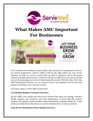 What Makes AMC Important For Businesses