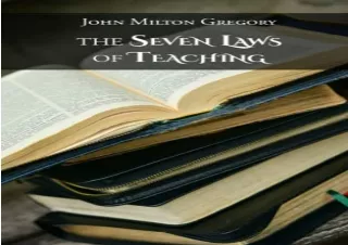 PDF The Seven Laws of Teaching android