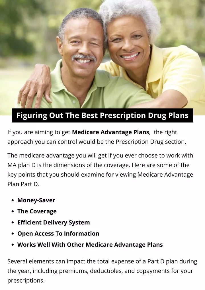 figuring out the best prescription drug plans