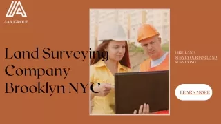 Land Surveying Company Brooklyn NYC | AAA Group