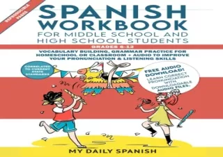 PDF Spanish Workbook for Middle School and High School Students – Grades 6-12: V