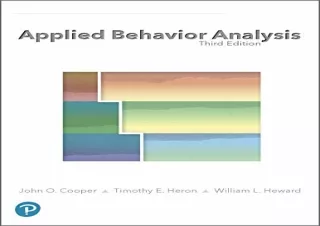 [DOWNLOAD PDF] Applied Behavior Analysis full