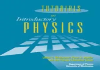 [DOWNLOAD PDF] Tutorials in Introductory Physics ipad