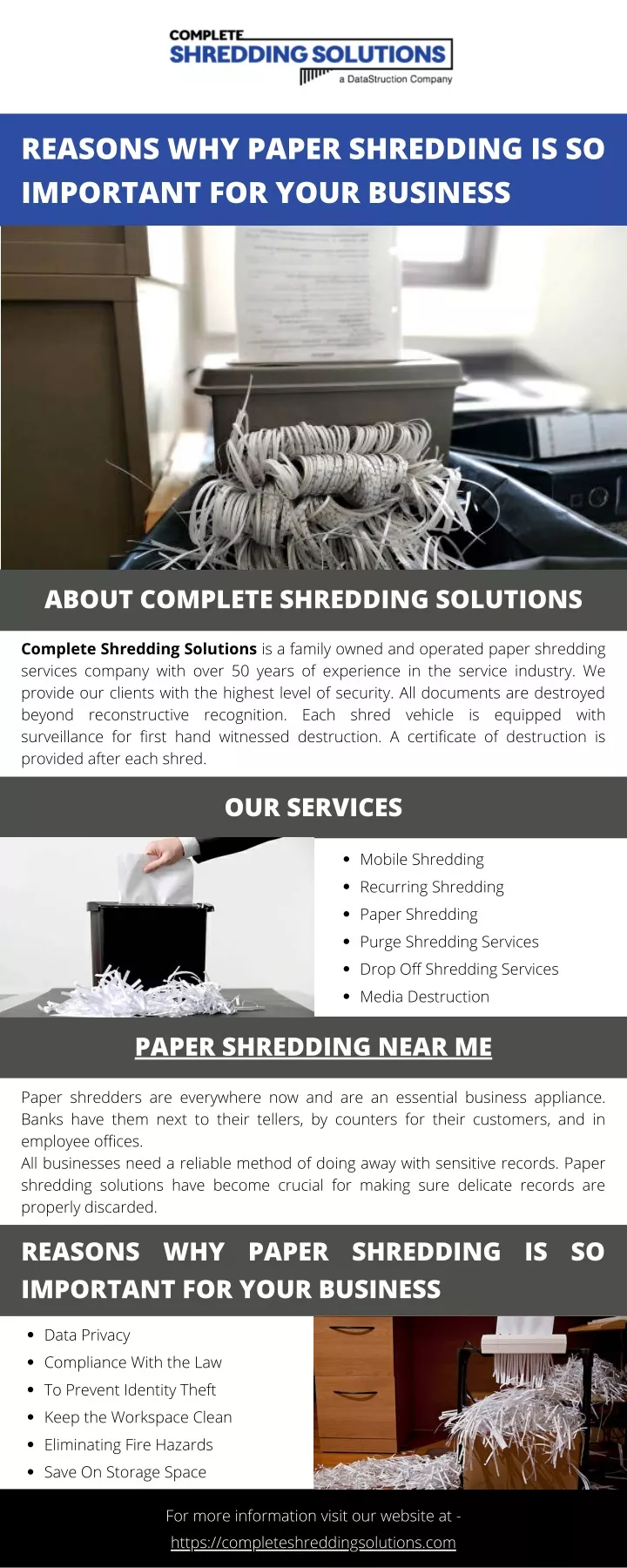 reasons why paper shredding is so important