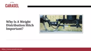 Why Is A Weight Distribution Hitch Important