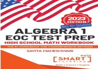 [DOWNLOAD PDF] Algebra 1 EOC Test Prep High School Math Workbook: More than 500