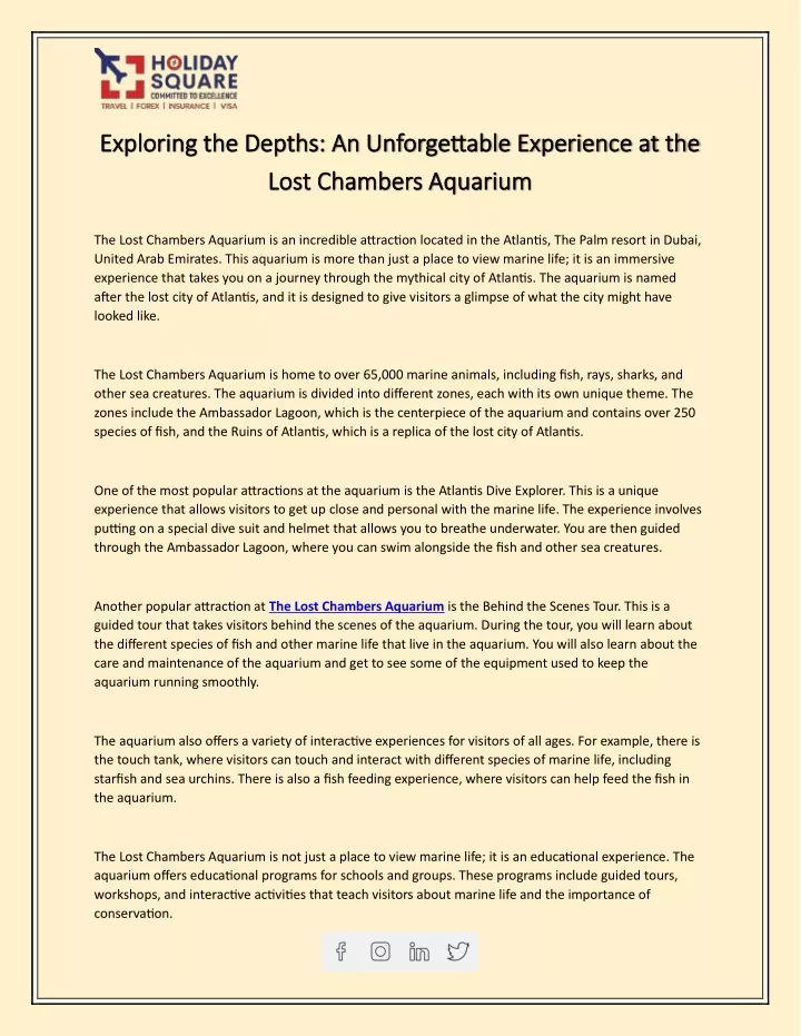 exploring the depths an unforgettable experience