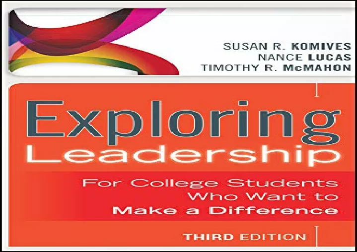 pdf book exploring leadership for college