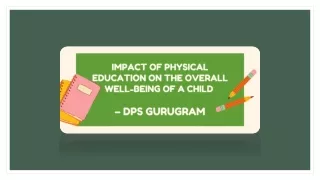 Impact of Physical Education on the overall well-being of a Child – DPS Gurugram