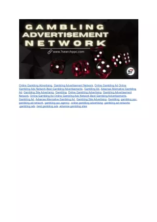 online gambling advertising gambling