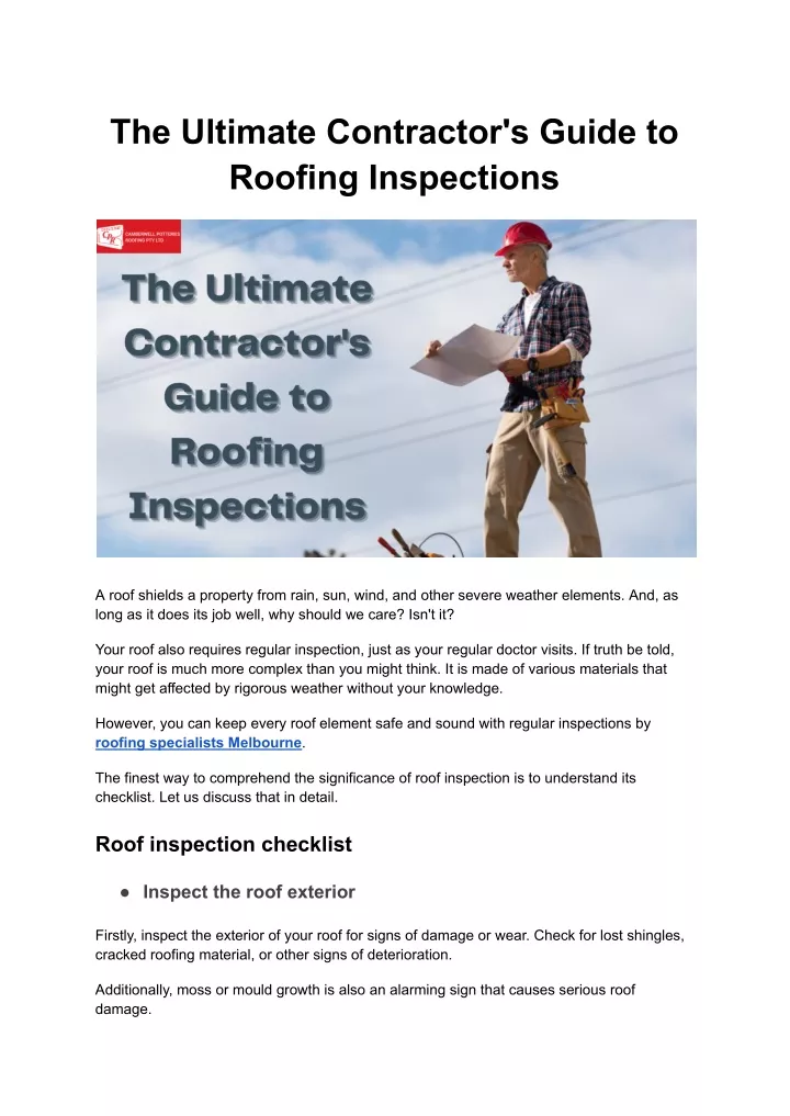 the ultimate contractor s guide to roofing