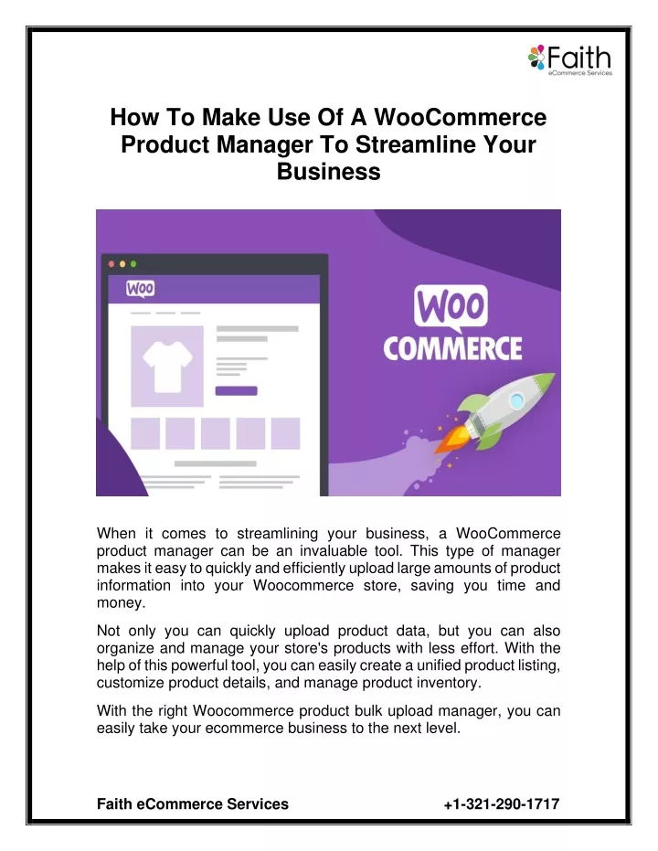 how to make use of a woocommerce product manager