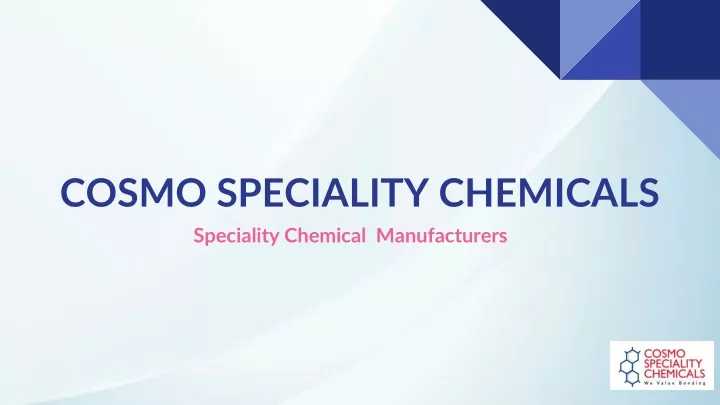 cosmo speciality chemicals