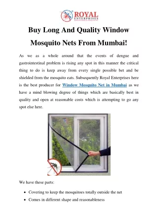 buy long and quality window