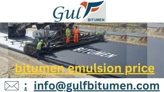 bitumen emulsion price