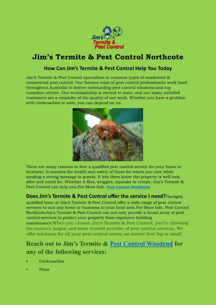 jim s termite pest control northcote