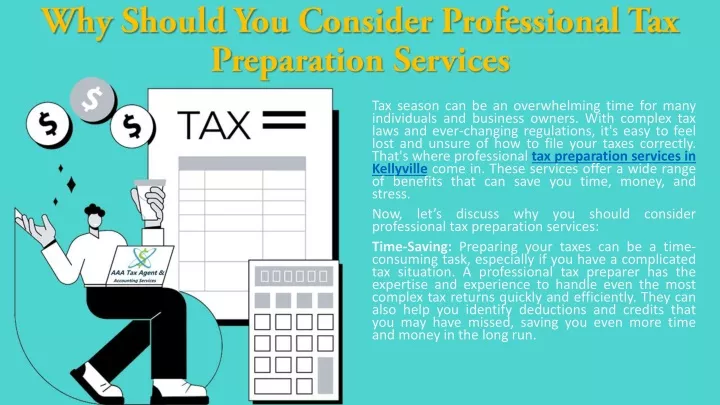 why should you consider professional tax preparation services