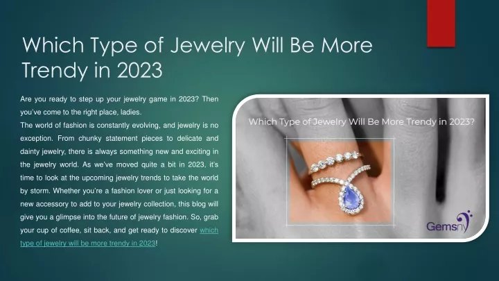which type of jewelry will be more trendy in 2023