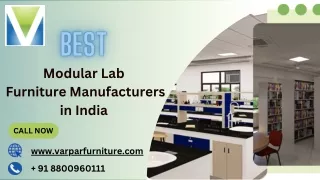 Modular lab furniture manufacturers in India - Varpar Furniture