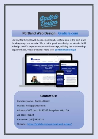 portland web design graticle com