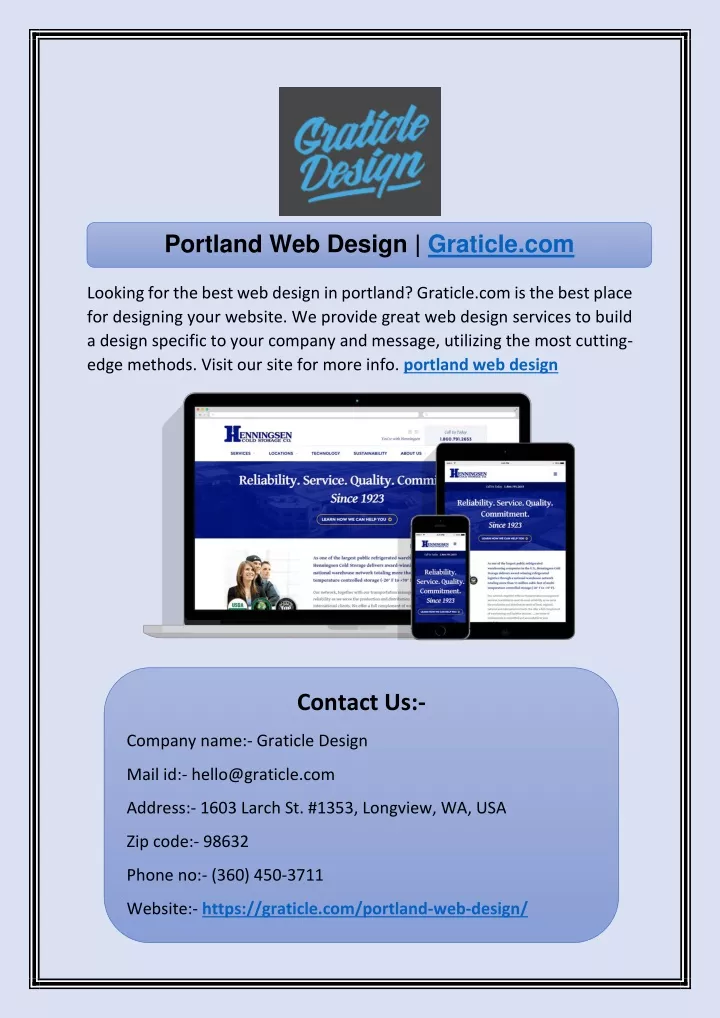 portland web design graticle com