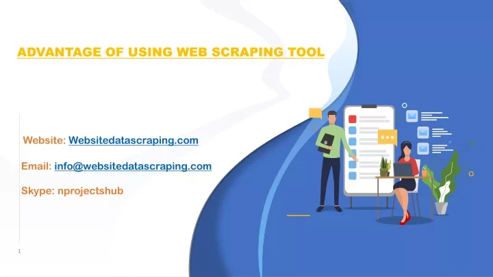 advantage of using web scraping tool