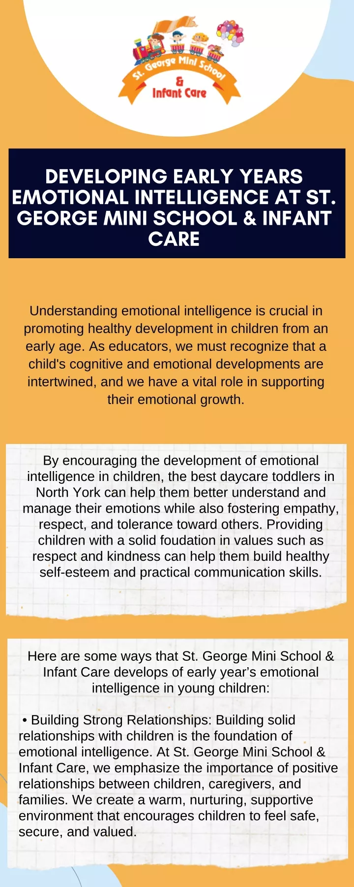developing early years emotional intelligence