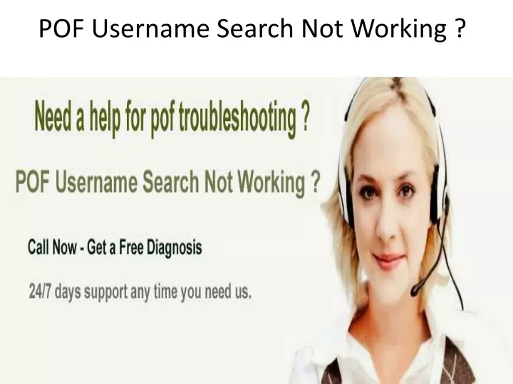 pof username search not working