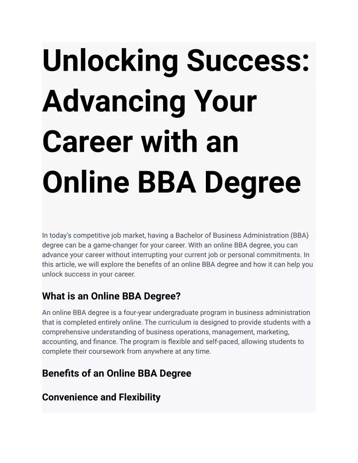 unlocking success advancing your career with