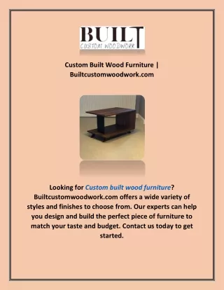 custom built wood furniture builtcustomwoodwork
