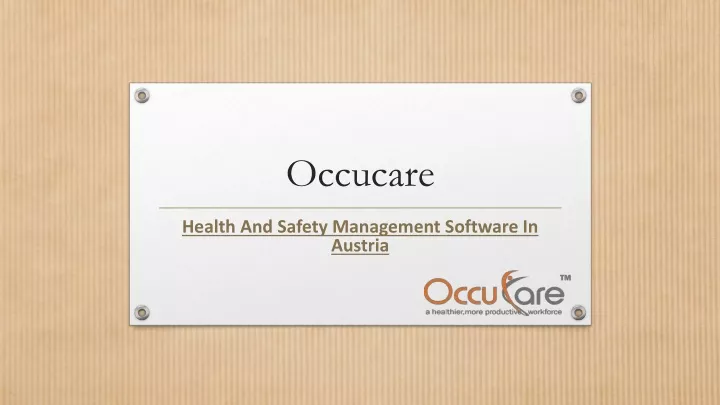 occucare