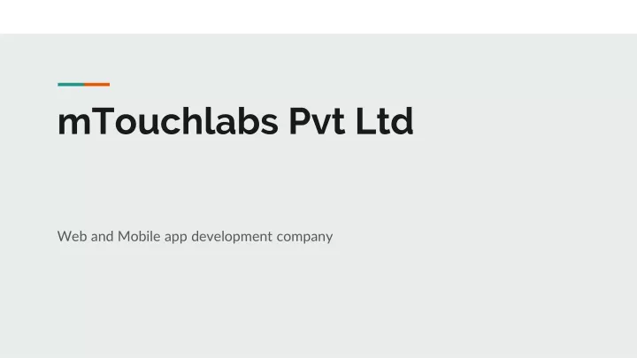 mtouchlabs pvt ltd