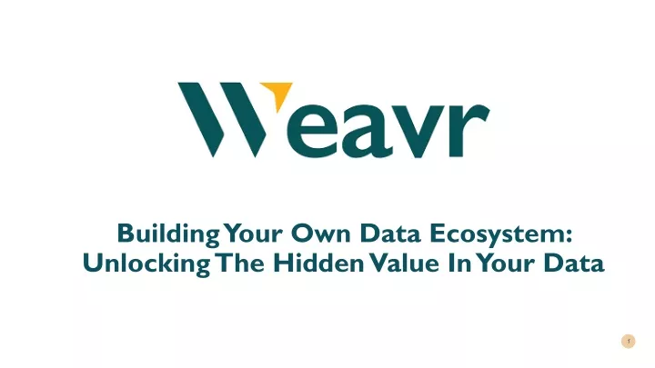 building your own data ecosystem unlocking the hidden value in your data