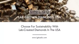 Choose For Sustainability With  Lab-Created Diamonds In The USA