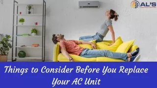 PPT - Things To Consider Before You Replace Your Air Conditioner Unit ...