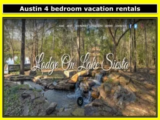 Austin 4 bedroom vacation rental