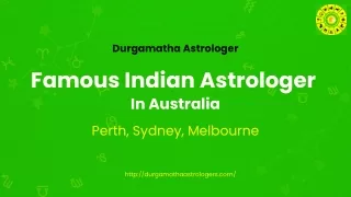 Famous Indian Astrologer in Perth