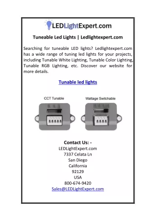 tuneable led lights ledlightexpert com