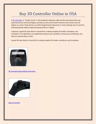 buy 3d controller online in usa