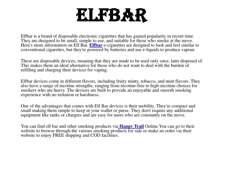 elfbar elfbar