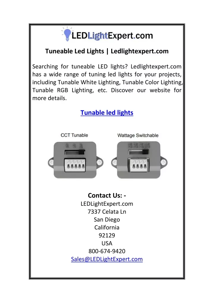 tuneable led lights ledlightexpert com