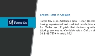 english tutors in adelaide tutors