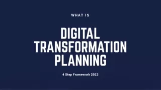 What Is Digital Transformation Planning