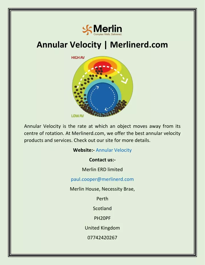 annular velocity merlinerd com